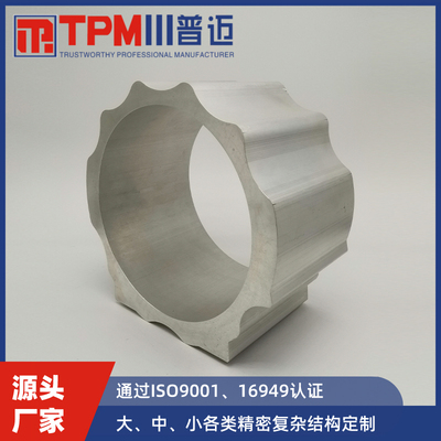 缸体类型材，米重大，壁厚厚，特殊工艺保证性能合格